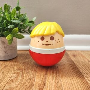 Vintage Little Tikes Jumbo Weeble Wobble Chime Ball Figure